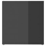 ТВ шкафове, 2 бр, сив гланц, 72x35x36,5 см, инженерно дърво
