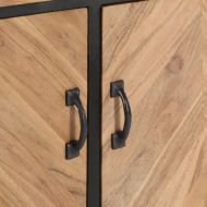 Бюфет, 120x30x75 см, акациево дърво масив