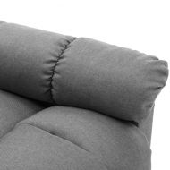 Реклайнер стол, светлосив, текстил