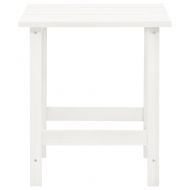 Градински стол "Адирондак" с маса, чам масив, бели