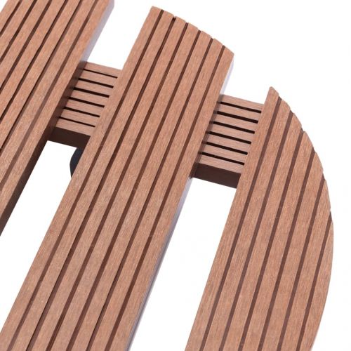 Поставки за цветя на колелца, 2 бр, кафяви, Ø30x7,5 см, WPC