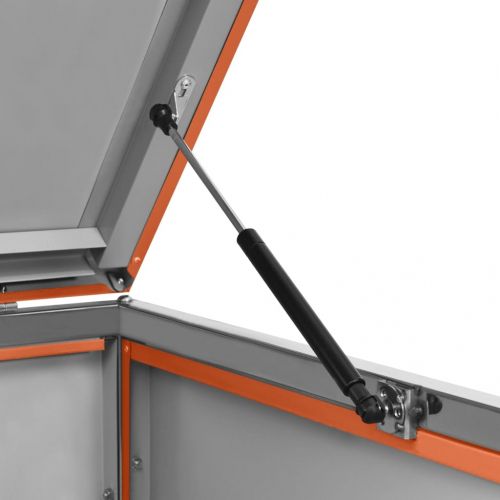 Единичен навес за кофа за смет 69x77,5x112,5 см инокс