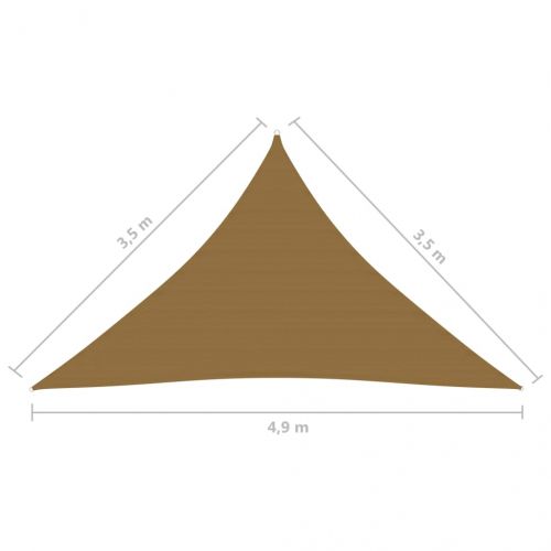 Платно-сенник, 160 г/м², таупе, 3,5x3,5x4,9 м, HDPE