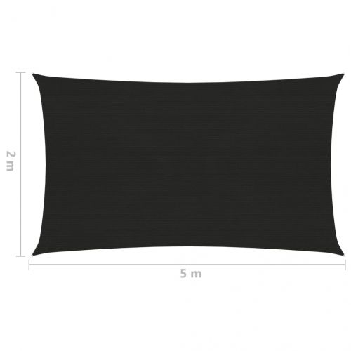 Платно-сенник, 160 г/м², черно, 2x5 м, HDPE