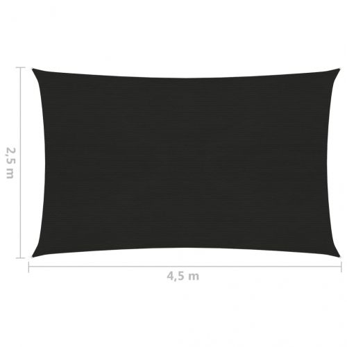 Платно-сенник, 160 г/м², черно, 2,5x4,5 м, HDPE