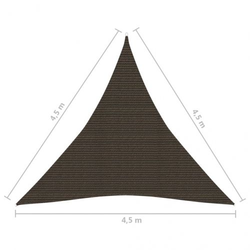 Платно-сенник, 160 г/м², кафяво, 4,5x4,5x4,5 м, HDPE