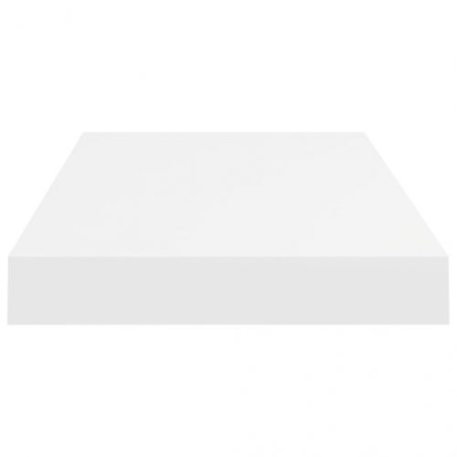 Окачен стенен рафт, бял, 50x23x3,8 см, МДФ