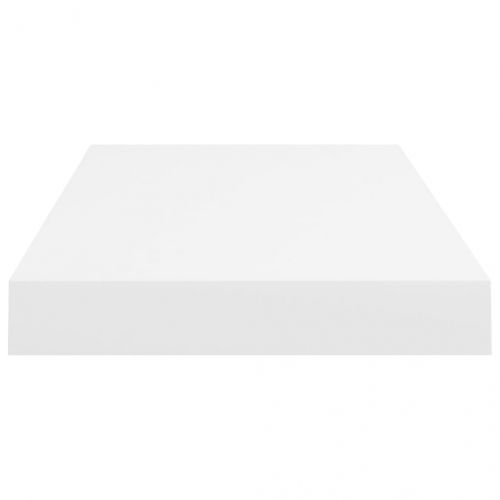 Окачени стенни рафтове, 4 бр, бели, 50x23x3,8 см, МДФ