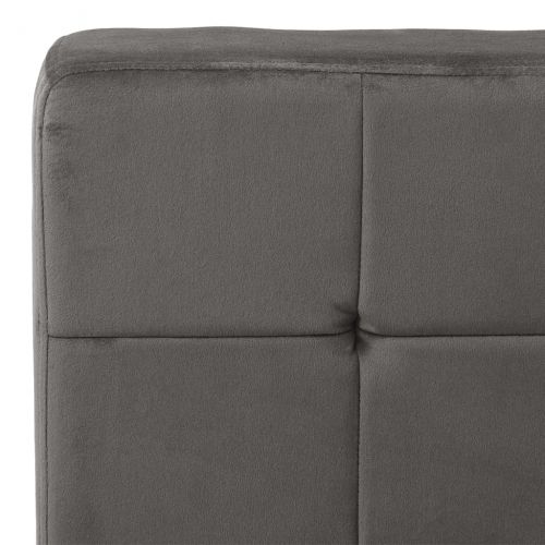 Стол за релаксация, 65x79x87 см, тъмносив, кадифе