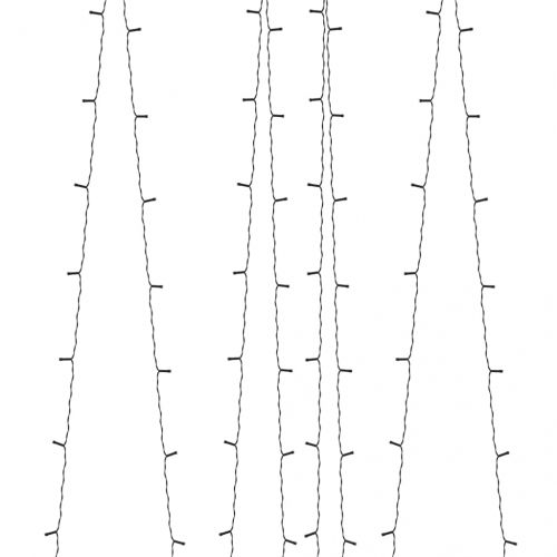 Соларни лампички 2 бр 2х200 LED сини за закрито/открито