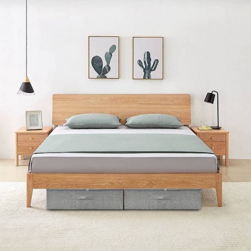 Кутии за съхранение, 2 бр, текстил, 70x40x18 см, сиви