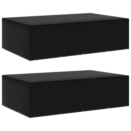 Покривала за градински мебели 2 бр 12 капси 325x205x90 см