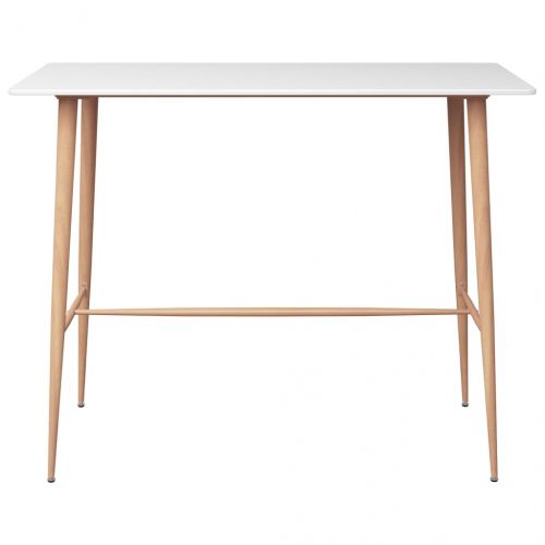 Бар маса, бяла, 120x60x105 см