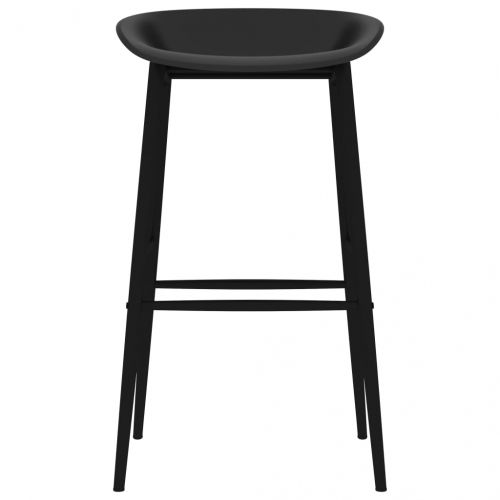 Бар столове, 4 бр, черни