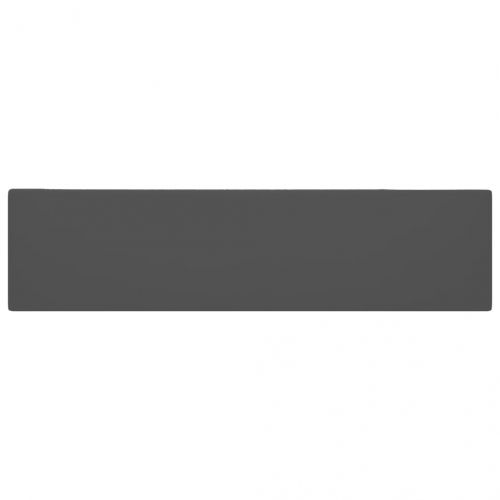 Мивка за баня с преливник, керамична, тъмносива