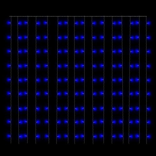 LED светеща завеса 3х3 м 300 LED синя 8 режима