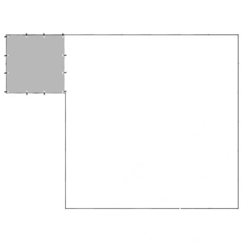 Клетка за кучета, черна, 12,1 м², стомана