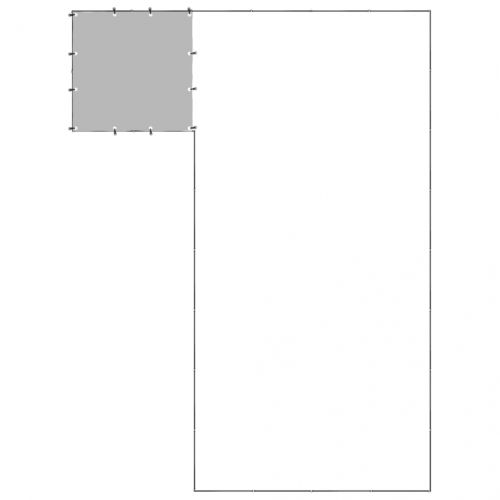 Клетка за кучета, черна, 10,89 м², стомана