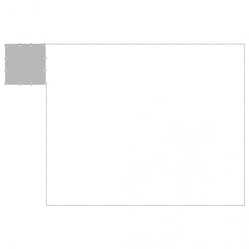 Клетка за кучета, сребриста, 25,41 м², стомана