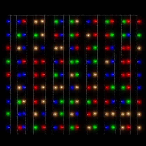 LED светеща завеса 3х3 м 300 LED многоцветна 8 режима