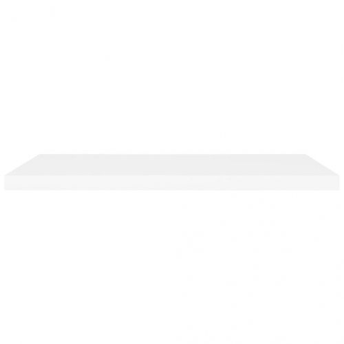 Окачен стенен рафт, бял, 90x23,5x3,8 см, МДФ