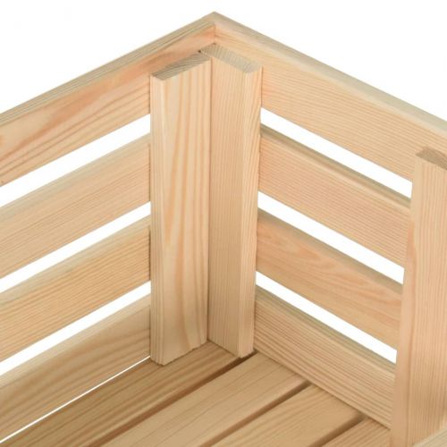 Количка за зеленчуци, 77x30x80 см, борово дърво масив