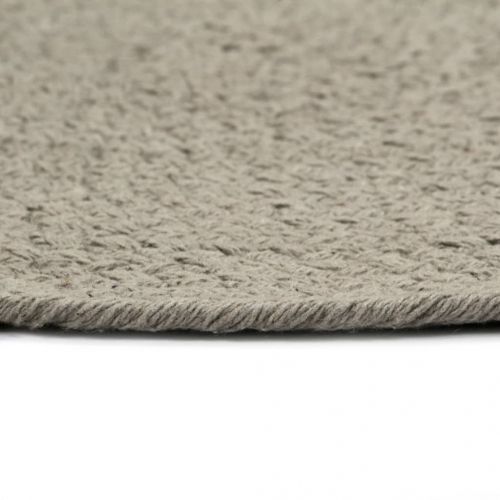 Подложки за хранене, 6 бр, сиви, 38 см, кръгли, памук