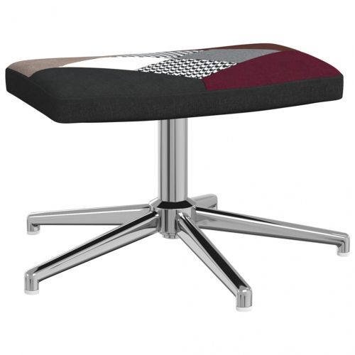 Релаксиращ стол с табуретка, пачуърк, плат