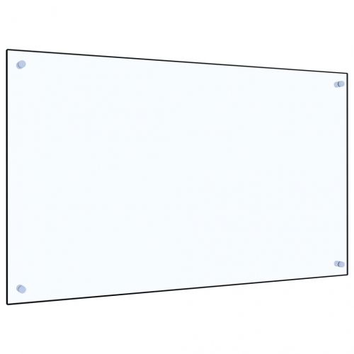 Кухненски гръб, прозрачен, 100x60 см, закалено стъкло