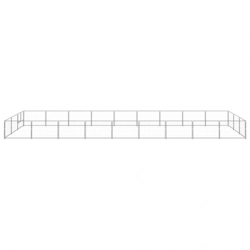 Клетка за кучета, сива, 27 м², стомана