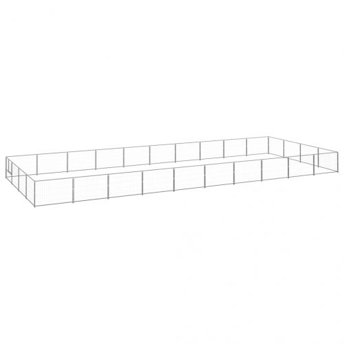 Клетка за кучета, сива, 40 м², стомана