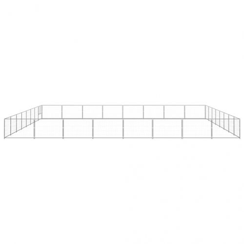 Клетка за кучета, сива, 64 м², стомана