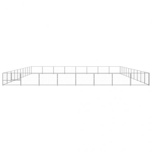 Клетка за кучета, сива, 80 м², стомана