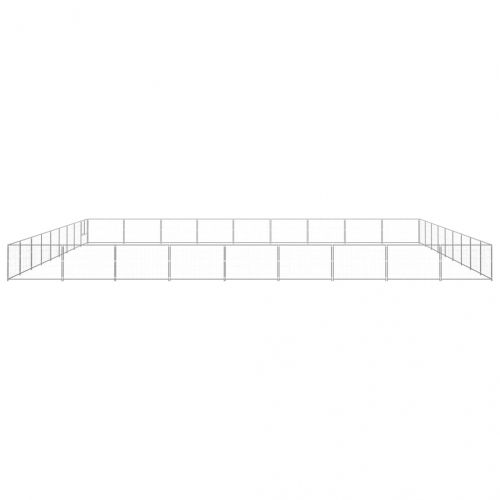 Клетка за кучета, сива, 81 м², стомана