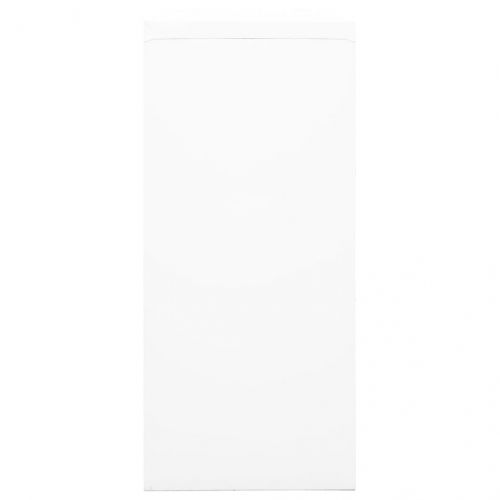 Шкаф с плъзгаща врата, бял, 90x40x90 см, стомана