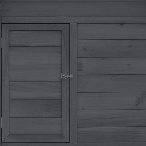 Птичарник, сиво и бяло, 150x96x110 см, масивен чам