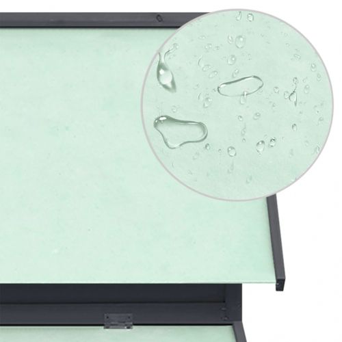 Птичарник, сиво и бяло, 150x96x110 см, масивен чам