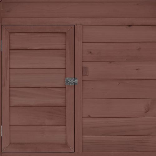 Птичарник, мока и бяло, 150x96x110 см, масивен чам