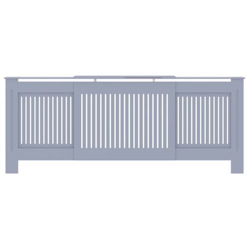 МДФ параван за радиатор, сив, 205 см