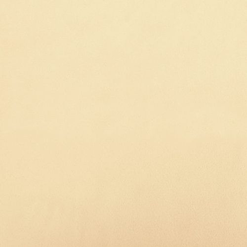 Стол за релакс с табуретка, кремавобял, кадифе и PVC