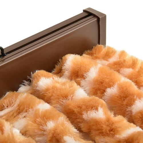 Завеса против насекоми, охра и бяло, 90х220 см, шенил