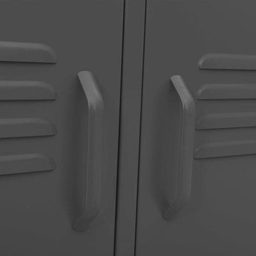 ТВ шкаф, антрацит, 105x35x50 см, стомана