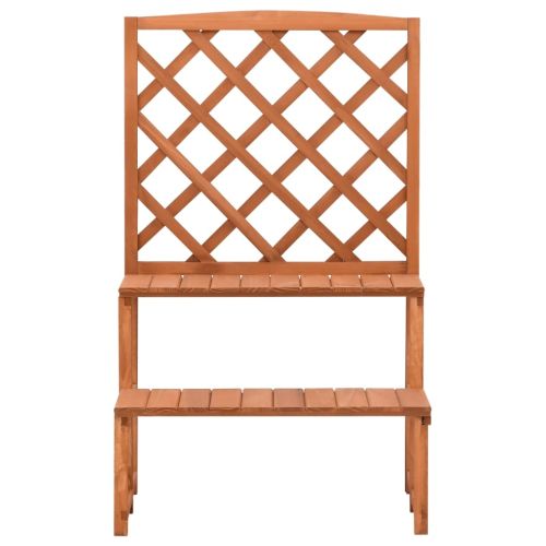 Етажерка за саксии с пергола, 70x42x115 см, чам масив