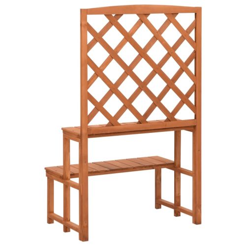 Етажерка за саксии с пергола, 70x42x115 см, чам масив