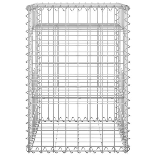 Габионна кошница стълб, 2 бр, 40x40x60 cм, желязо