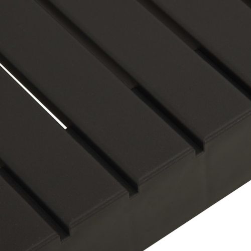 Градински лаундж комплект с възглавници 6 части пластмаса сив