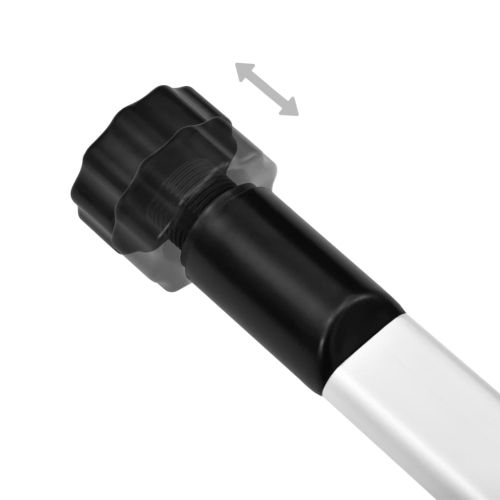 Телескопичен стелаж за обувки с прътове, алуминий