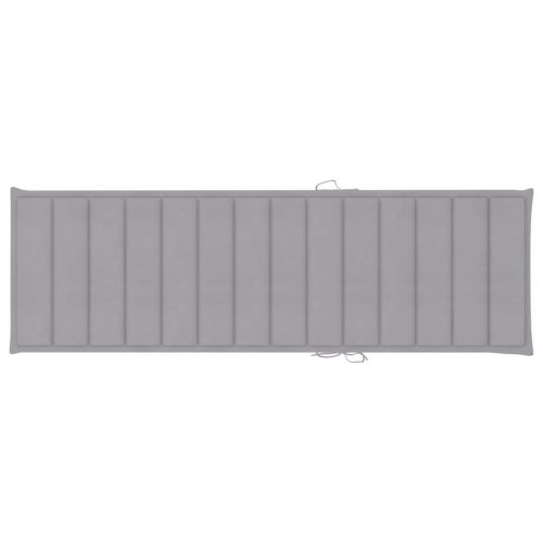 Градински шезлонг с шалте, акациево дърво масив