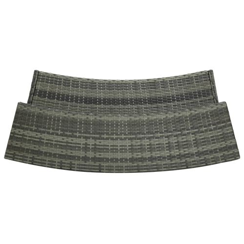 Градински бар комплект, 3 части, сив