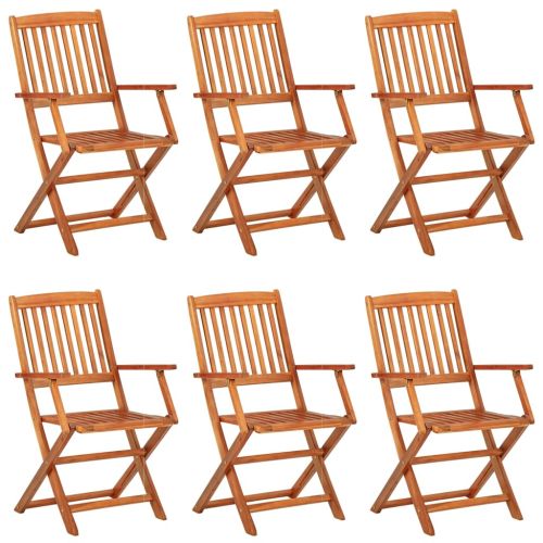 Градински трапезен комплект, 7 части, 180x90x75см, акация масив